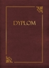 Teczki bordowe ze zot ramk i napisem "Dyplom"